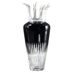 Giorgio Collection Gemini Crystal Vase, Hand-Crafted Murano Glass