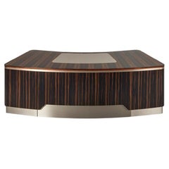 Giorgio Collection Italienisches Luxor Ebenholz Makassar Präsidententisch