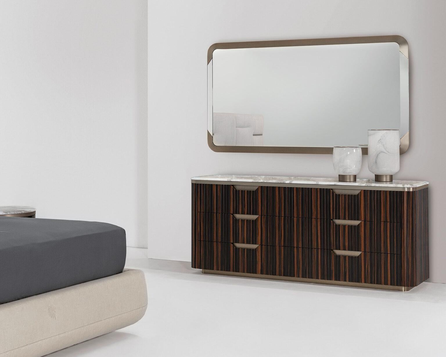 Art déco Giorgio Collection S Luxor italien avec dessus en marbre en vente