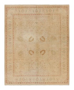 Rug & Kilim’s Sultanabad Style Rug in Beige-Brown with Floral Patterns