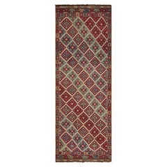 Antique Turkish Transitional Red and Blue Wool Kilim by Rug & Kilim