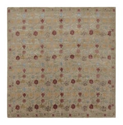 Rug & Kilim’s “Bilbao” Spanish Style Rug in Beige with Colorful Floral Patterns