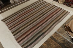 Handwoven Vintage Turkish Kilim rug in Striped Pattern by Rug & Kilim