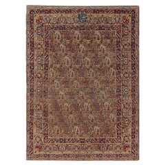 Tappeto persiano firmato Nozohour Salami Antique Kerman Lavar - Rug & Kilim