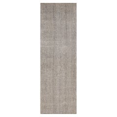 Alfombra turca vintage de lana gris plateada by Rug & Kilim