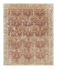 Rug & Kilim's European Rug in Beige Brown With Floral Patterns Granada (tapis européen beige et brun à motifs floraux)