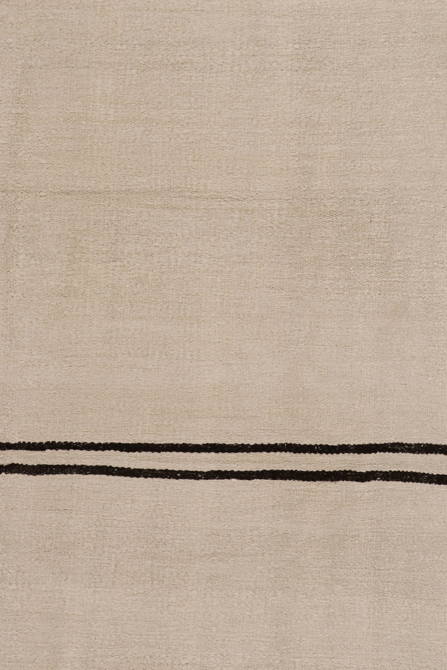 Turc Tapis & Kilim turc Kilim vintage rare à rayures blanc cassé et beige en vente