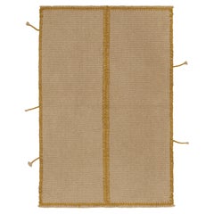 Tapis &amp;amp; Kilims Kilim personnalisé en beige-marron avec accents ocre