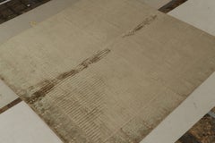 Rug & Kilim’s Austrian Style Art Deco Rug in Brown with Beige Geometric Pattern