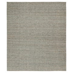 Tapis Kilim moderne de Rug & Kilim en brun et blanc