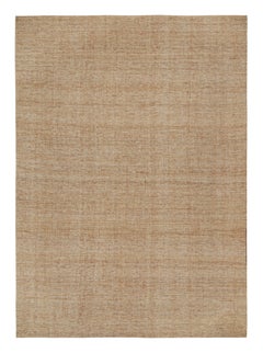 Kilim contemporain en jute beige-brun de Rug & Kilim