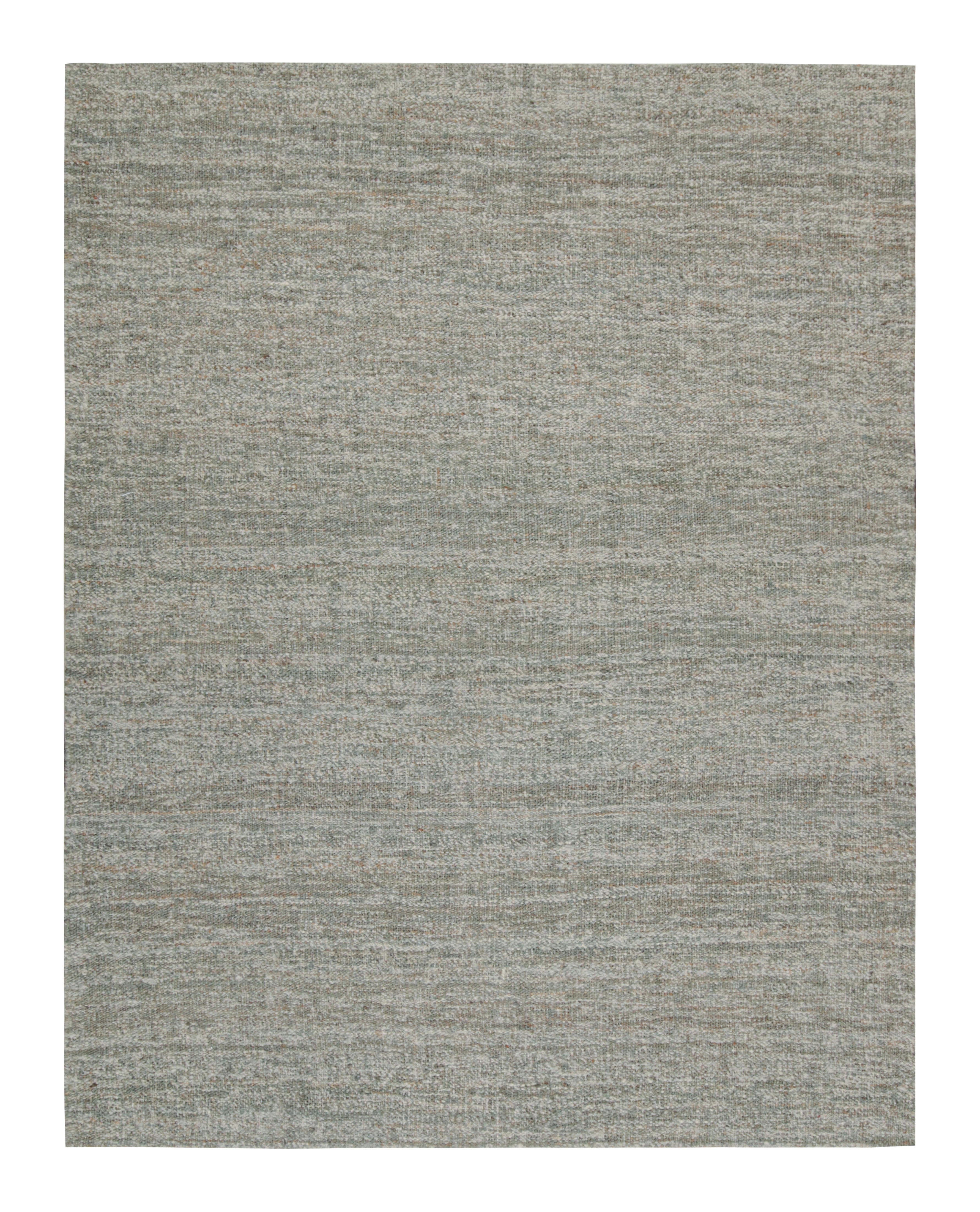 Kilim contemporáneo de yute en tonos grises de Rug & Kilim