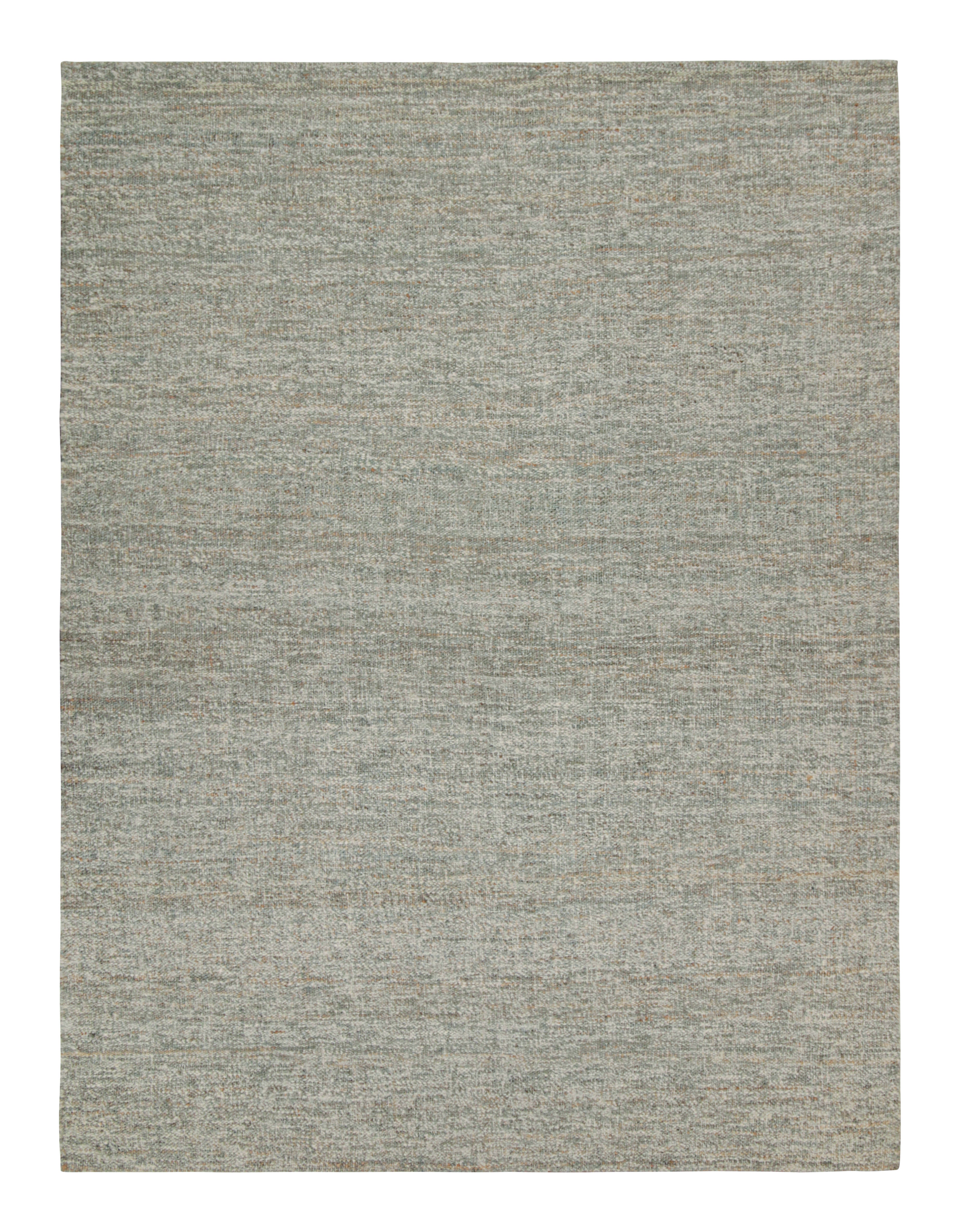 Tapis Kilim moderne de Rug & Kilim en gris et blanc