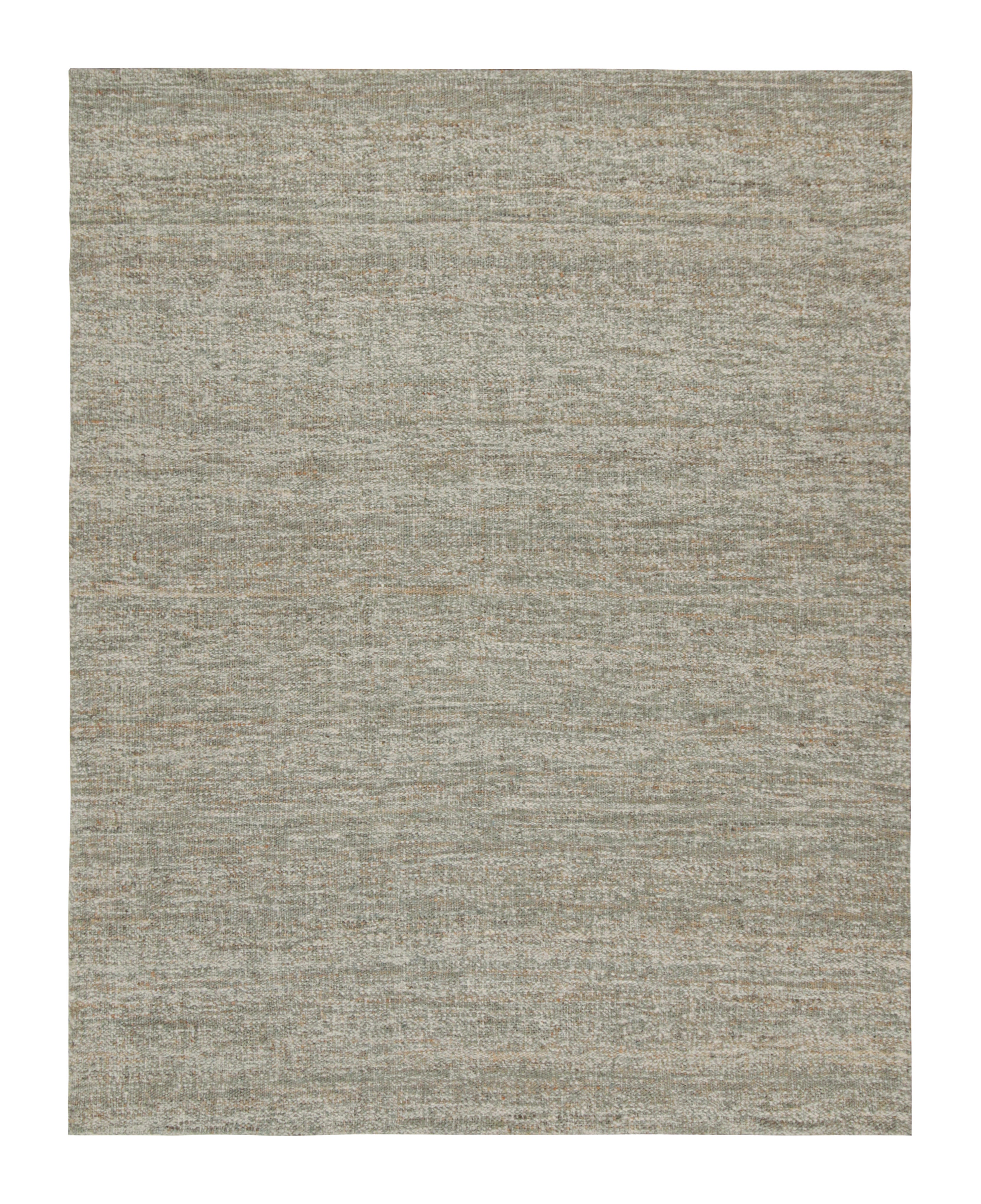 Tapis Kilim moderne personnalisé de Rug & Kilim en gris et blanc