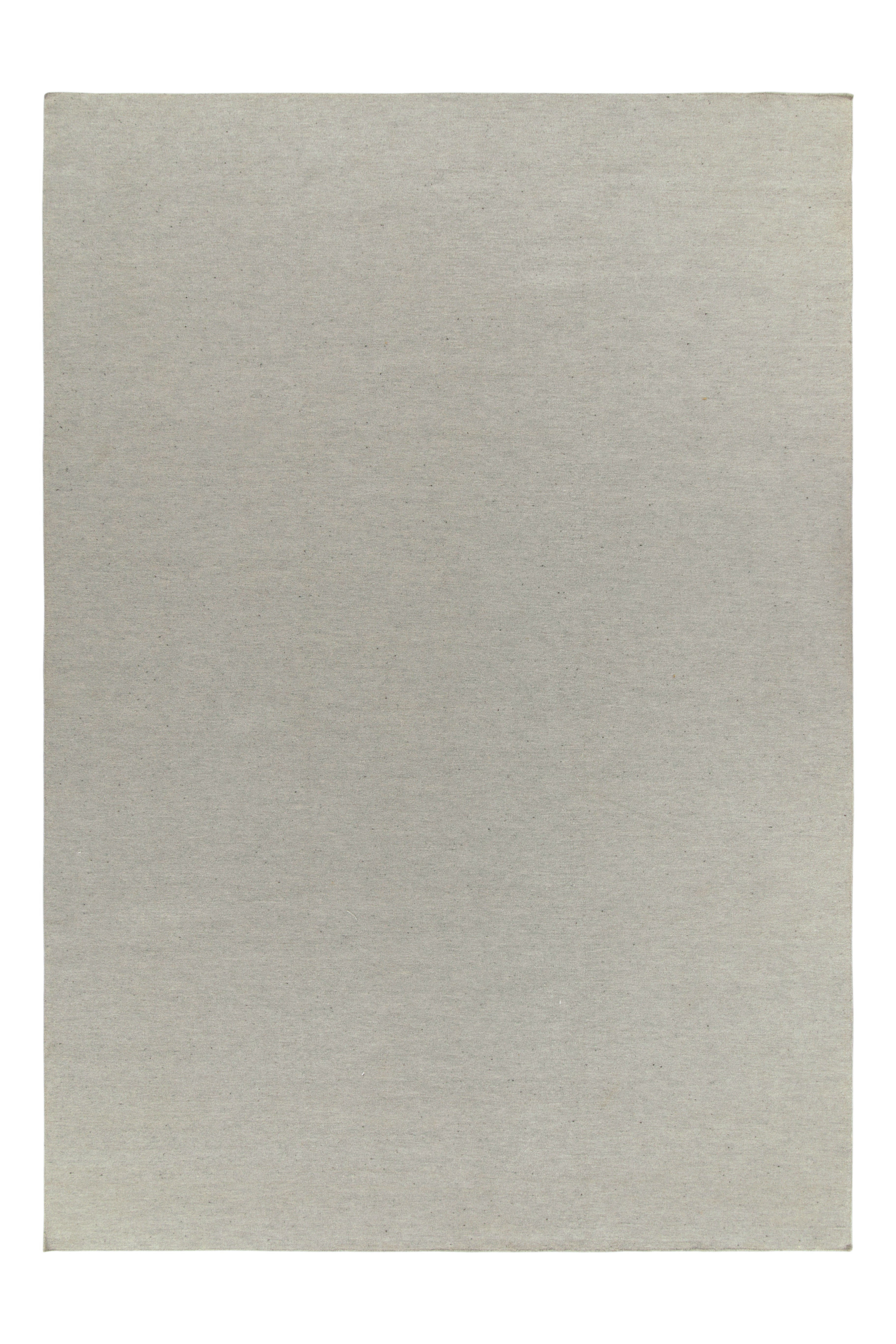 Rug & Kilim’s Contemporary Flatweave rug in Solid Gray Tones, Alpaca Yarn