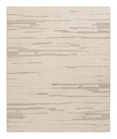 Rug & Kilim’s Textural Kilim in White Abstract High-Low Patterns