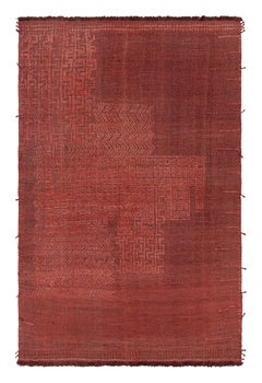 Alfombra de estilo marroquí Rug & Kilim en rojo con motivos geométricos