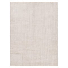 Vintage-Kilim in Weiß- und Beigetönen, von Rug & Kilim