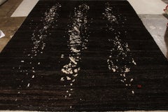 Rug & Kilim’s Modern Rug in All over Brown-Black, White Abstract Pattern