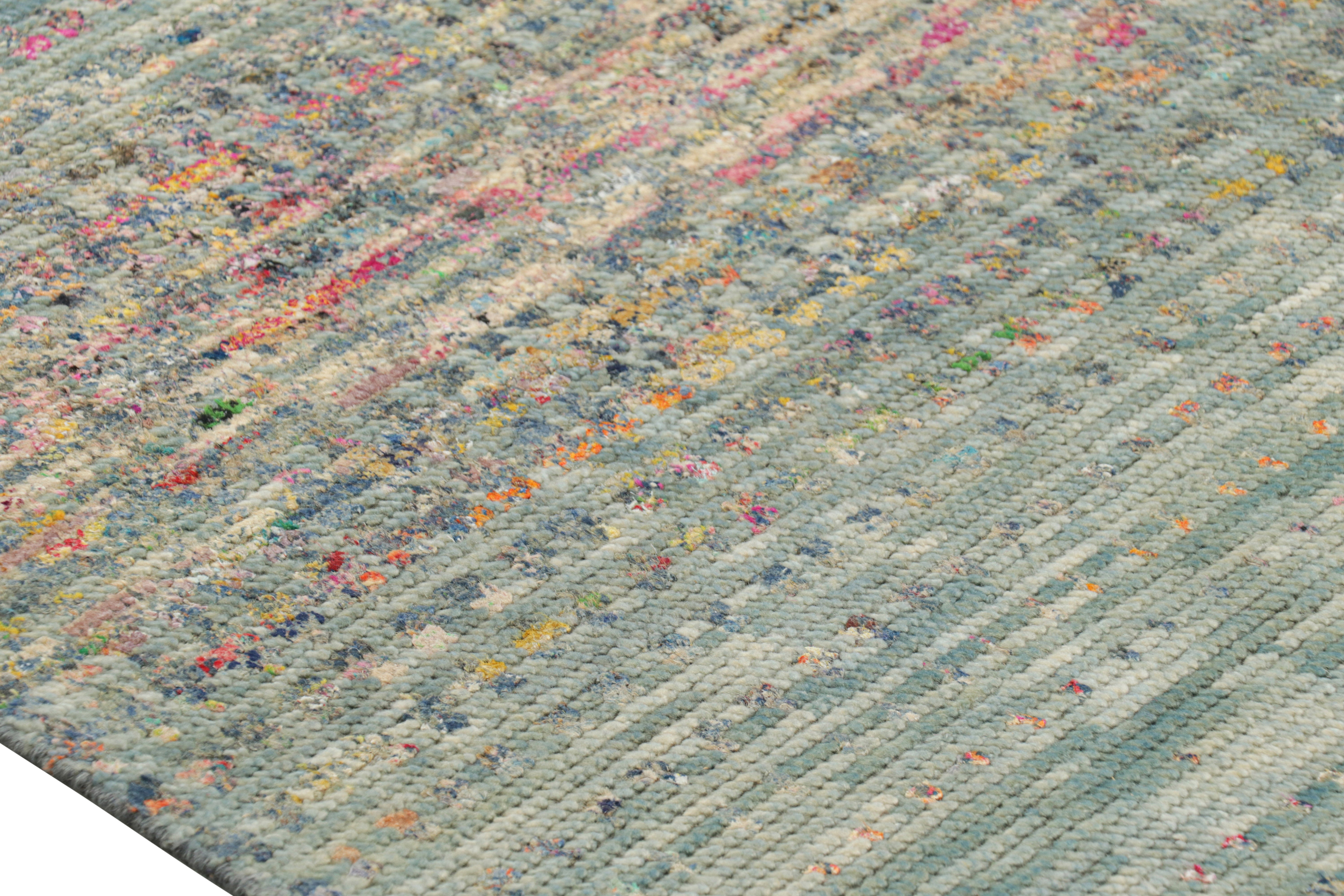 Rug & Kilim’s Custom Textural Rug Design in Blue Tones