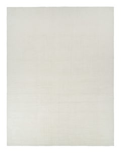 Rug & Kilim’s Oversized Textural Rug in Simple, Solid Cream White Tones