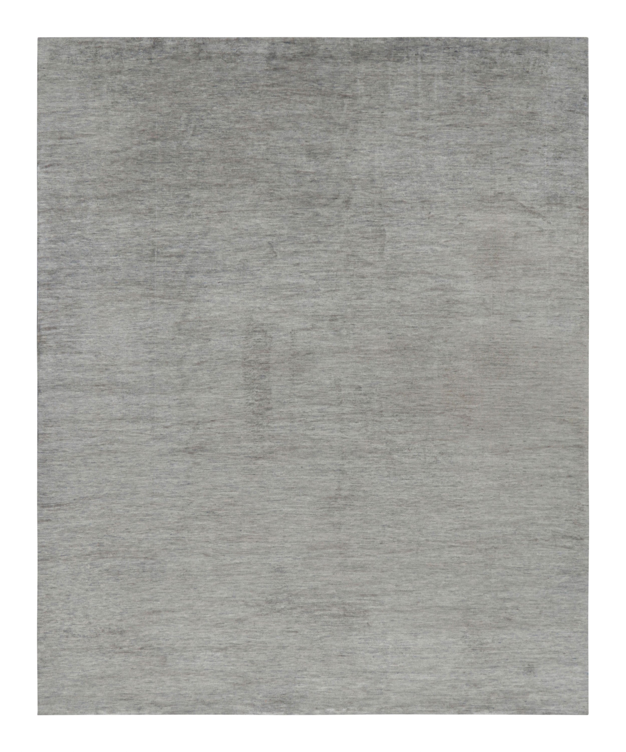 Rug & Kilim’s Modern Textural Rug with Gray Striae