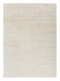 Rug & Kilim - Tappeto moderno con texture in tinta unita crema