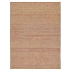 Rug & Kilim’s Contemporary Kilim Rug in Pink and Beige Chevrons