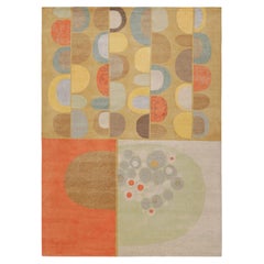 Rug & Kilim x Jenn Ski Mid-Century Modern Style Rug with Geometric Patterns