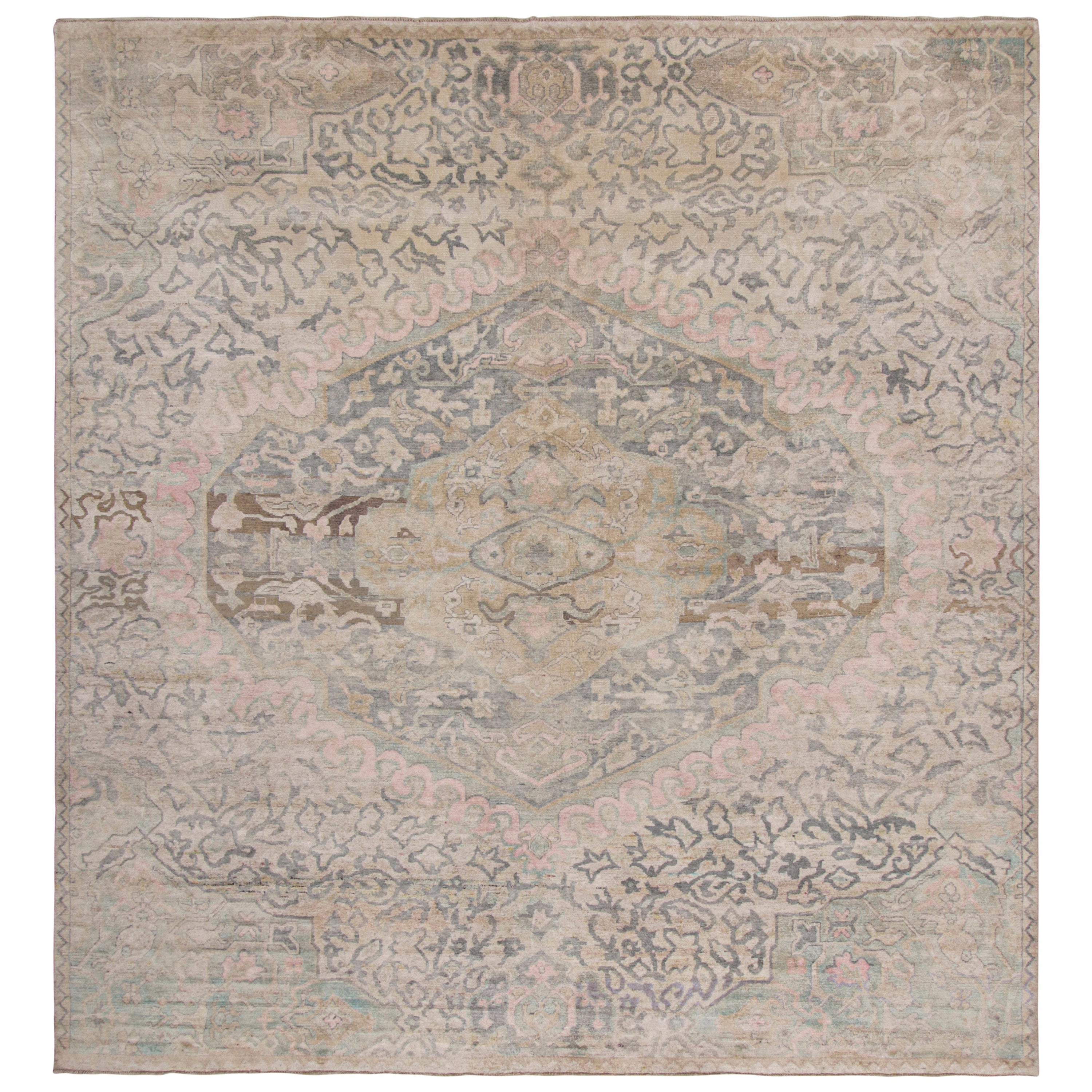 Rug & Kilim’s Oushak Style Rug with Polychromatic Patterns