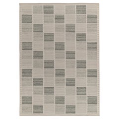 Rug & Kilim: Kilim in stile scandinavo con motivi geometrici bianchi e grigi