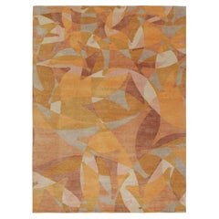 Rug & Kilim’s Mid-Century Modern Style Rug with Geometric Patterns