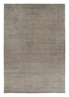 Rug
Kilim: Tappeto moderno sovradimensionato a strisce marroni, grigie e beige