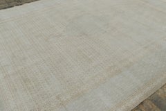 Vintage Distressed Persian Tabriz Rug with Blue Pendant Medallion - Rug & Kilim
