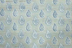 Contemporary Floral Block Print Natural Silk Rug by Rug & Kilim, India