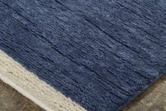 Contemporary French Deco Geometric Wool Runner by Rug & Kilim, India