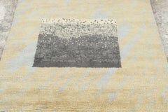 Contemporary Mid-Century Modern Abstract Plush Wool Rug by Rug & Kilim, India