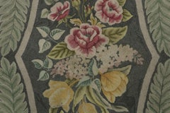 Antique Hooked Wool Rug with Floral Bouquet Medallion, by Rug & Kilim, 1920-1929
