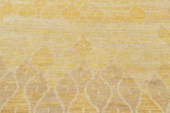 Contemporary Moroccan Style Rug in Golden Hues, by Rug & Kilim, India
