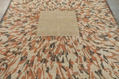Oversized Contemporary French Art Deco Style Rug Medallion by Rug & Kilim, India