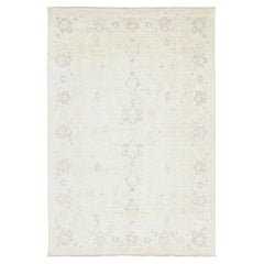 Modern Classics Polonaise Style Natural Silk & Linen Rug, by Rug & Kilim