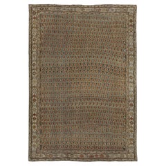 Antique Persian Malayer Rug with All-Over Paisley Field in Green - Rug & Kilim