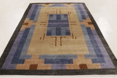 Contemporary Art Deco Geometric Wool Rug by Rug & Kilim, India