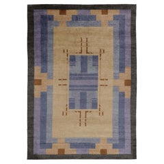 Contemporary Art Deco Geometric Wool Rug by Rug & Kilim, India