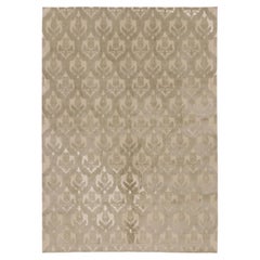 Contemporary European Style Floral Custom Pashmina & Silk Rug by Rug & Kilim