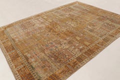 Contemporary Persian Style Garden Wool & Natural Silk Rug by Rug & Kilim