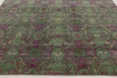 Contemporary European Style Floral Wool & Natural Silk Rug by Rug & Kilim