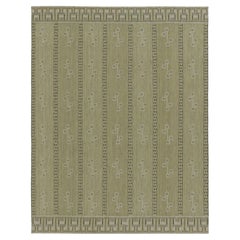 Contemporary Scandinavian Style Custom Geometric Wool Kilim by Rug & Kilim