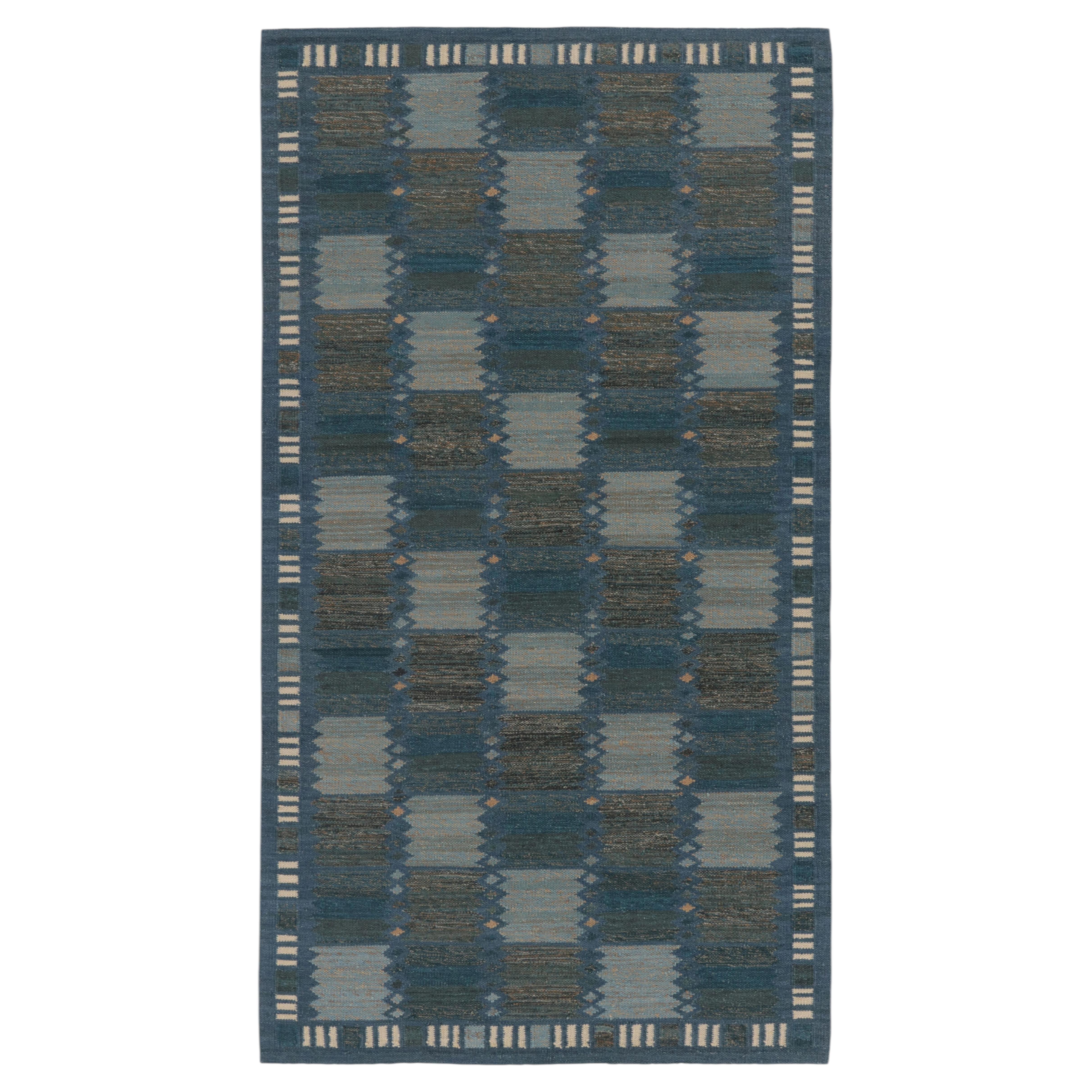 Contemporary Scandinavian Style Wool Kilim by Rug & Kilim, India
