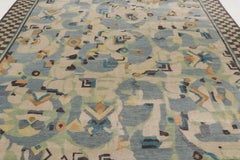 Contemporary Art Deco Polychromatic Geometric Wool Rug by Rug & Kilim, India